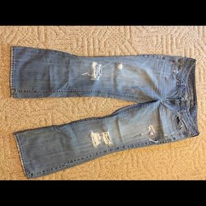 AE boyfriend fit worn jeans